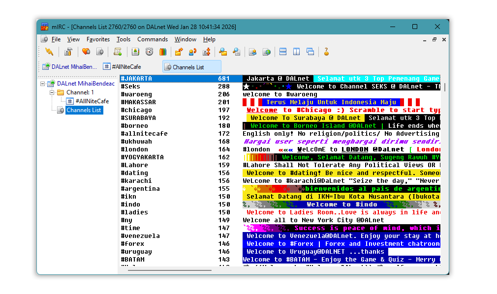 Configurare mIRC