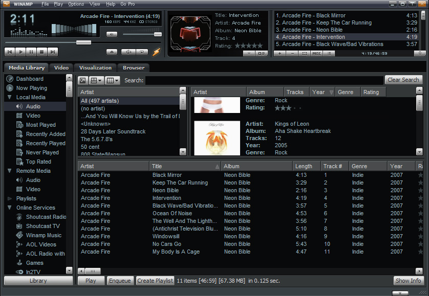 Preview AMP Winamp Status