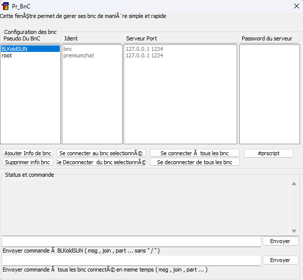 Preview Multiple BNC accounts