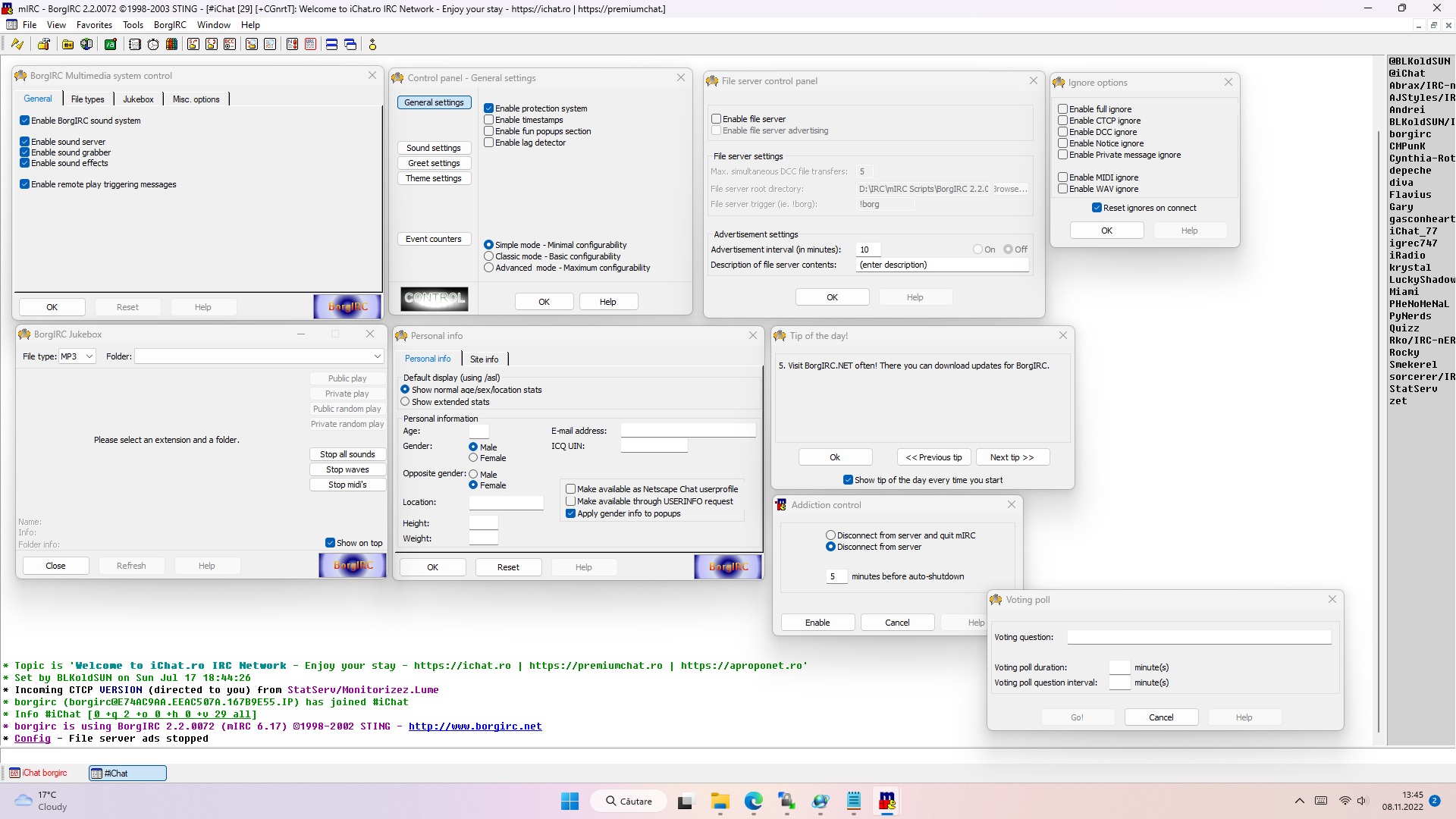 Preview BorgIRC 2.2 2003