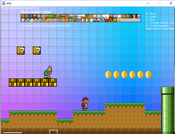 Preview Mario Level editor