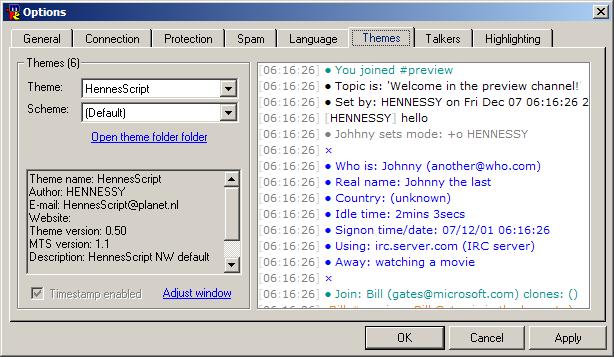 Preview Hennes Script